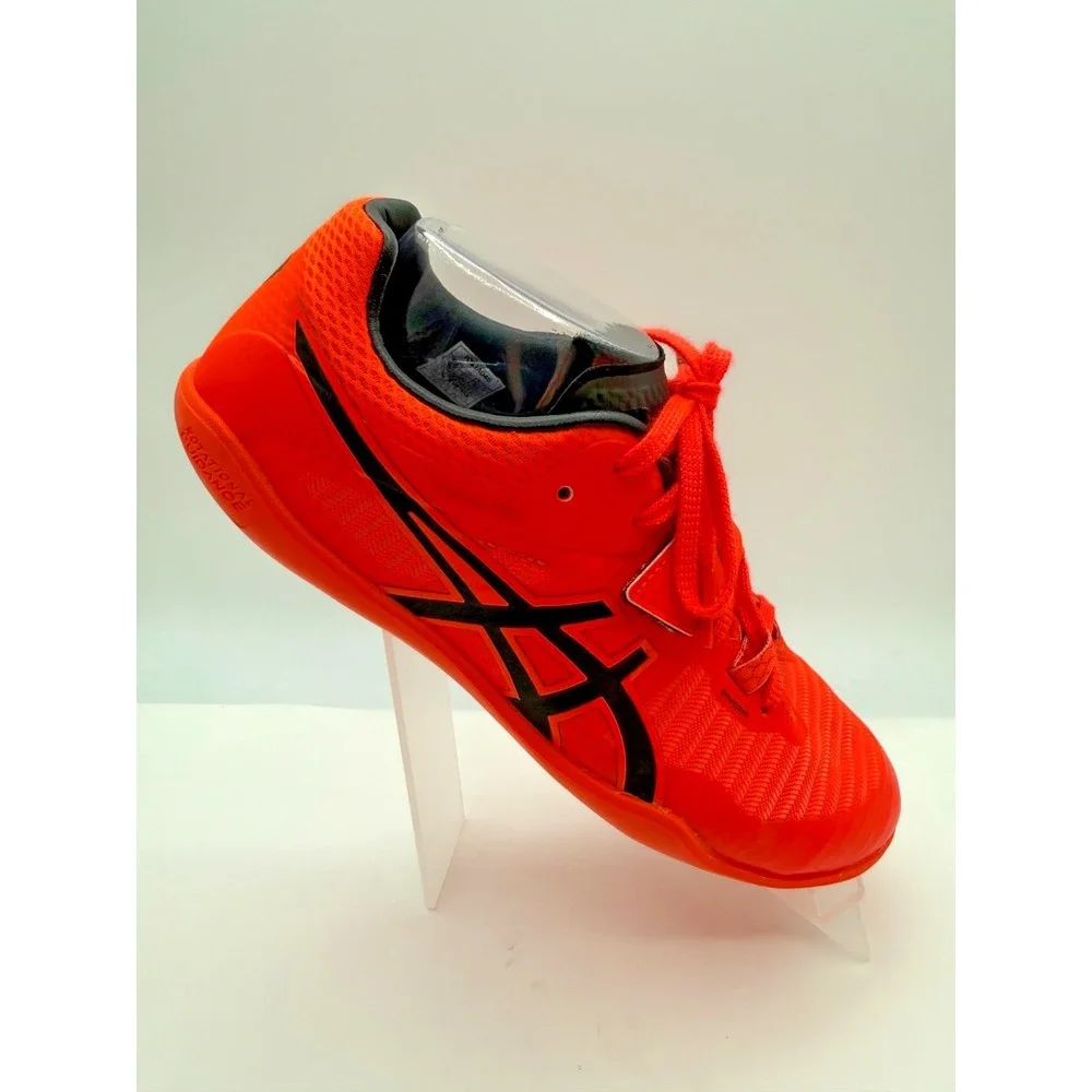 Asics‎ Throw Pro 2 Shoes Unisex Sz 7.5 Track Field 1093A046 Sunrise Red Dynawrap